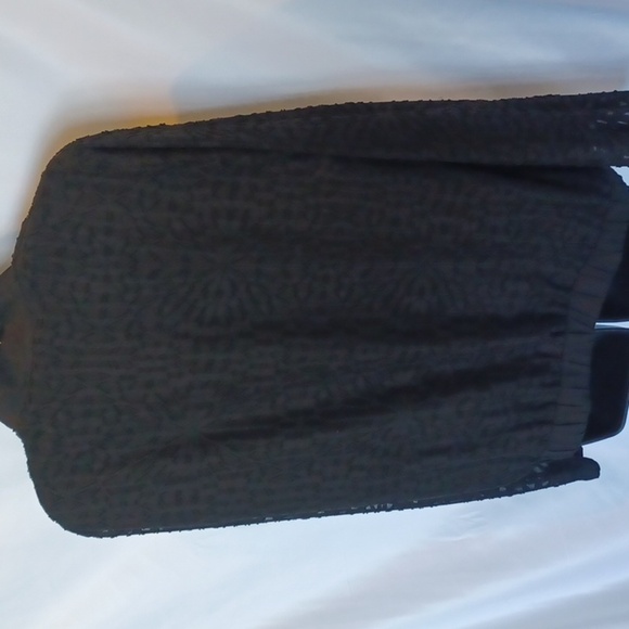 Relativity Sheer sleeves Textured Zip Up Jacket, elastic cuffs and bottom EUC - Picture 4 of 8